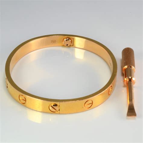 cartier bracelet with screws|cartier love bracelet small weight.